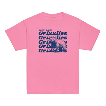 Navy Blue “Grizzlies” Youth classic tee
