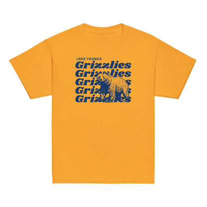 Navy Blue “Grizzlies” Youth classic tee