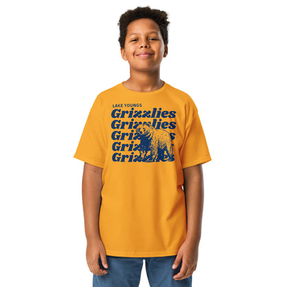 Navy Blue “Grizzlies” Youth classic tee