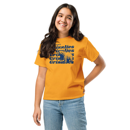 Navy Blue “Grizzlies” Youth classic tee