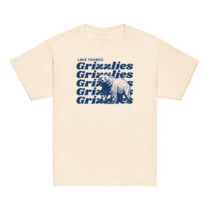 Navy Blue “Grizzlies” Youth classic tee