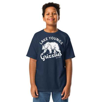 White “Retro Lake Youngs” Youth classic tee