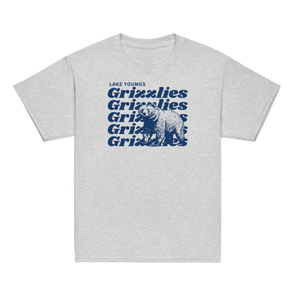 Navy Blue “Grizzlies” Youth classic tee