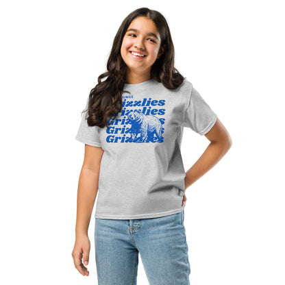 Royal Blue “Grizzlies” Youth classic tee