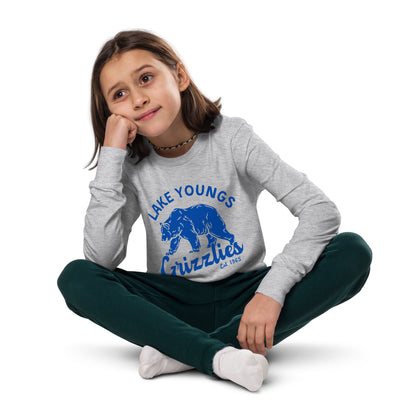 Royal Blue “Retro Lake Youngs” Youth Long Sleeve T-Shirt Bella + Canvas 3501Y