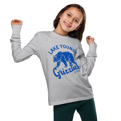 Royal Blue “Retro Lake Youngs” Youth Long Sleeve T-Shirt Bella + Canvas 3501Y